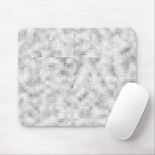 Weißer Aquamariner Marmor Klassik Elegantes Ambien Mousepad