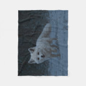 Weißer Arktische Fox Fleecedecke (Vorderseite)