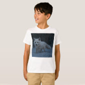 Weißer Arktische Fox T-Shirt (Vorne ganz)