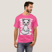 Weißer Arktische Fox T-Shirt (Vorne ganz)