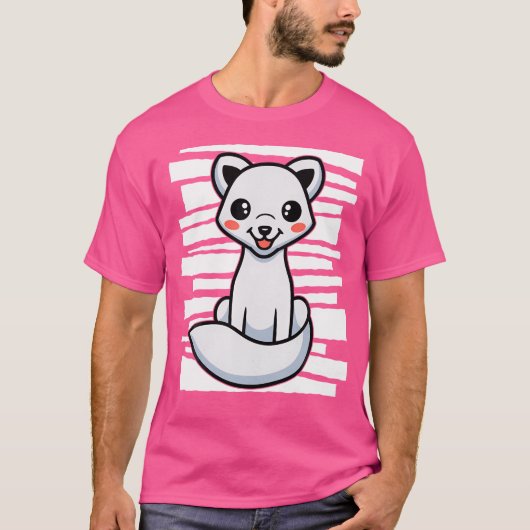 Weißer Arktische Fox T-Shirt (Vorderseite)