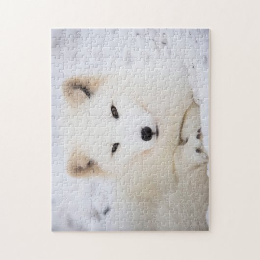 Weißer Arktische Fuchs Puzzle (Vertikal)