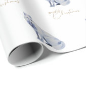 Weißer arktischer Fox Weihnachten Geschenkpapier (Rolleneckpunkt)