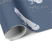 Weißer arktischer Fox Weihnachten Geschenkpapier (Rolleneckpunkt)