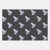 Weißer arktischer Fox Weihnachten Geschenkpapier Set (Vorderseite 3)