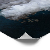 Weißer arktischer Wolf und Winter-Schnee Wildlife- Poster (Ecke)