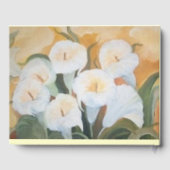 Weißer Arum-Bouquet Gästebuch (Rückseite)