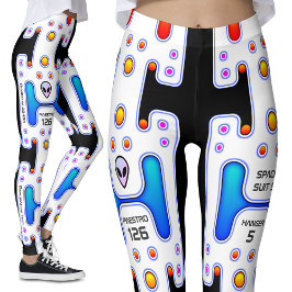 Weißer Astronaut WeltraumGirl Android Roboter Leggings