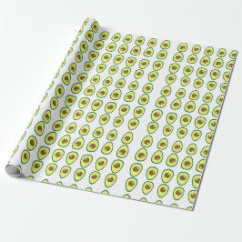 Weißer Avocado in Scheiben Geschenkpapier