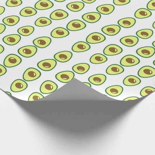 Weißer Avocado in Scheiben Geschenkpapier (Ecke)