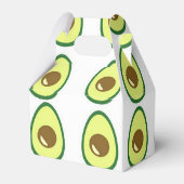 Weißer Avocado in Scheiben Geschenkschachtel (Rückseite)
