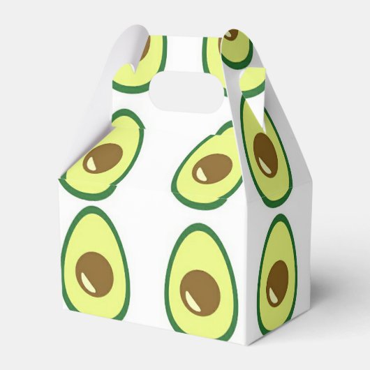 Weißer Avocado in Scheiben Geschenkschachtel (Rückseite)