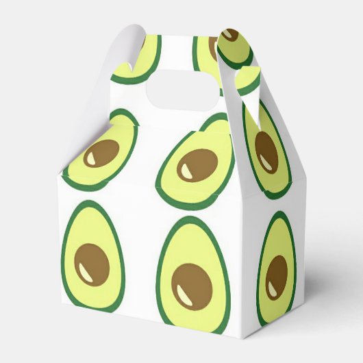 Weißer Avocado in Scheiben Geschenkschachtel (Vorderseite)