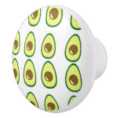 Weißer Avocado in Scheiben Keramikknauf (Rechts)