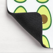 Weißer Avocado in Scheiben Mousepad (Ecke)