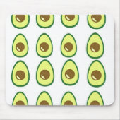 Weißer Avocado in Scheiben Mousepad (Vorne)