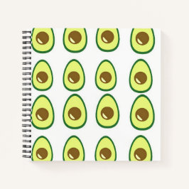 Weißer Avocado in Scheiben Notizblock