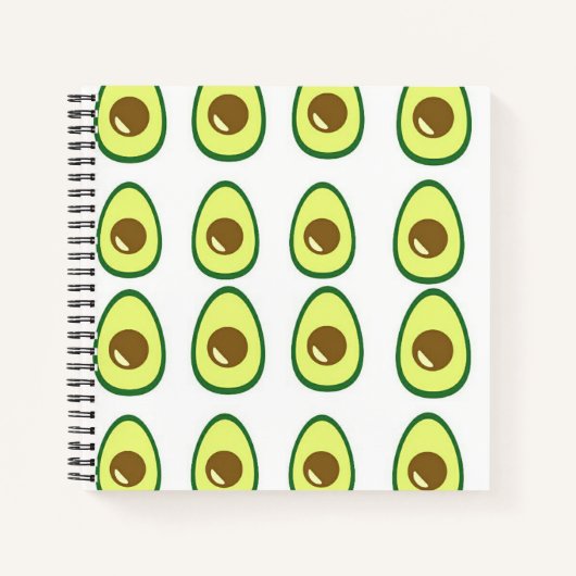 Weißer Avocado in Scheiben Notizblock (Vorderseite)