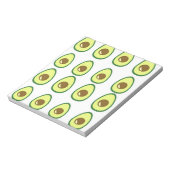 Weißer Avocado in Scheiben Notizblock (Rotiert)
