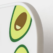 Weißer Avocado in Scheiben Pickleball Schläger (Linke Seite)