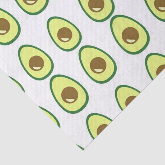 Weißer Avocado in Scheiben Seidenpapier (Detail)