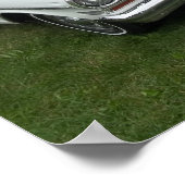 Weißer Backstein 1963 nova mit Chromfront Poster (Ecke)