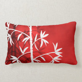 Weißer Bambusrot Lendenkissen