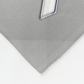 Weißer Band-Bewusstseins-Kohlenstoff-Faser-Druck Fleecedecke (Ecke)