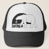 Weißer Bärn-Hut Truckerkappe (Vorderseite)