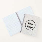 Weißer Barockdruck mit Logo Notizblock (Innenseite)