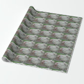 Weißer Barockesel Geschenkpapier (Ungerollt)