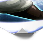 Weißer Bart Poster (Ecke)