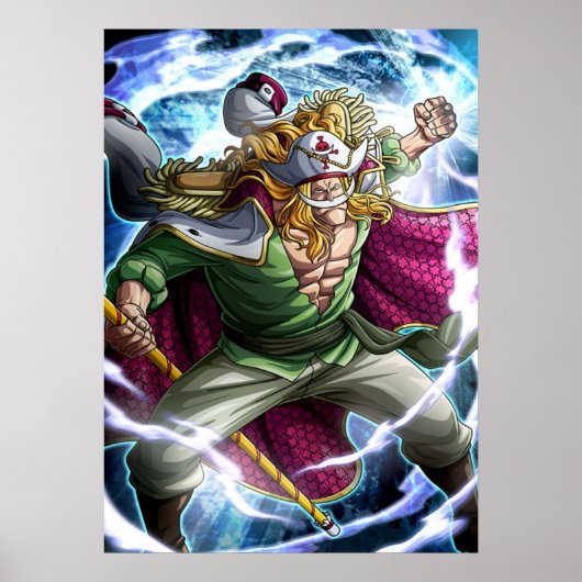 Weißer Bart Poster (Vorne)