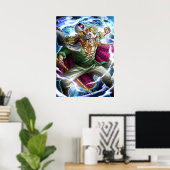 Weißer Bart Poster (Heimbüro)