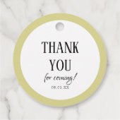 Weißer Bauernhof Frische, hiesige Babydusche Geschenkanhänger (Rückseite)