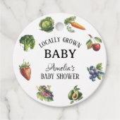 Weißer Bauernhof Frische, hiesige Babydusche Geschenkanhänger (Vorderseite)