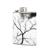 "Weißer Baum" JTG Kunst-Flasche Flachmann (Links)