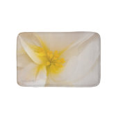 Weißer Begonia Badematte (Vorderseite)