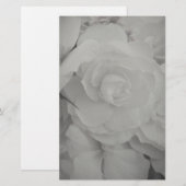 Weißer Begonia Briefpapier (Vorne/Hinten)