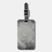 Weißer Begonia Gepäckanhänger (Vorderseite vertikal)