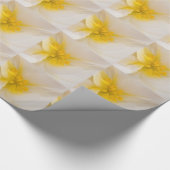 Weißer Begonia Geschenkpapier (Ecke)