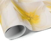 Weißer Begonia Geschenkpapier (Rolleneckpunkt)