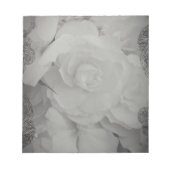 Weißer Begonia Notizblock (Vorderseite)