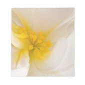 Weißer Begonia Notizblock (Vorderseite)