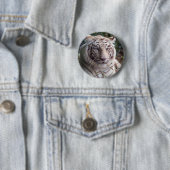 Weißer bengalischer Tiger Button (Beispiel)