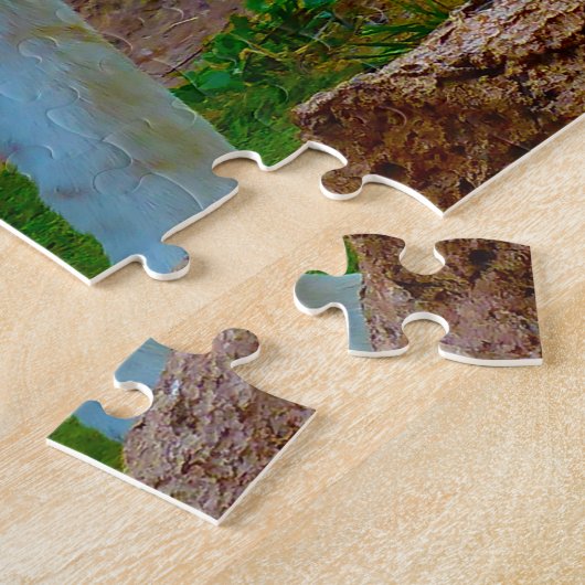 Weißer Bengalischer Tiger. Große Katzen. Puzzle (Seite)