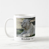 Weißer bengalischer Tiger Kaffeetasse (Links)