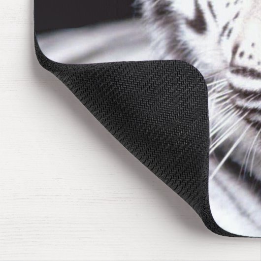 Weißer bengalischer Tiger Mousepad (Ecke)