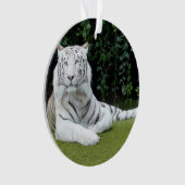 weißer bengalischer Tiger Ornament (Vorderseite)