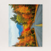 Weißer Berg Herbst Puzzle (Vertikal)